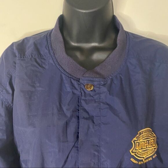 UltraClub Collection Longlife Blue Unisex Nylon Bomber Style Jacket - Picture 4 of 9